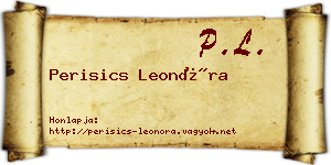 Perisics Leonóra névjegykártya
